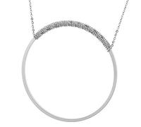 Ernstes Design Collier K806, Kette mit Anhänger Edelstahl matt, poliert, Länge 90 cm
