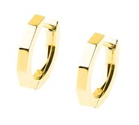 Ernstes Design Creolen evia Ohrringe E598 Edelstahl Gelbgold beschichtet