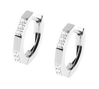 Ernstes Design Creolen evia Ohrringe E600 Edelstahl Zirkonia
