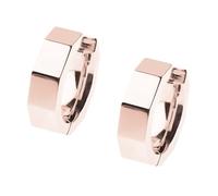 Ernstes Design Creolen evia Ohrringe E605 Edelstahl rose vergoldet