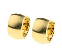 Ernstes Design Creolen evia Ohrringe E645 mattiert vergoldet 12 mm Edelstahl