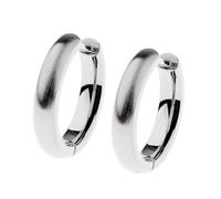 Ernstes Design Creolen evia Ohrringe E652 mattiert 16 mm Edelstahl