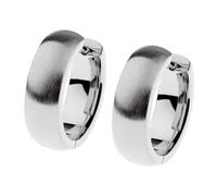 Ernstes Design Creolen evia Ohrringe E658 mattiert 16 mm Edelstahl