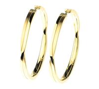 Ernstes Design Creolen evia Ohrringe E716 Edelstahl 40 mm vergoldet