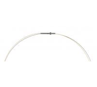 Ernstes Design Damen Collier 2-Fach Drahtseil 50cm Bicolor DS2C-BI-50