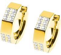 Ernstes Design Damen Creolen Evia mit Zirkonia Gold E607