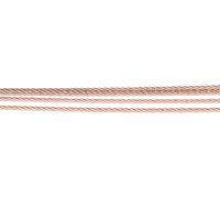 Ernstes Design Damen Drahtseil Kette 5-fach Edelstahl Rotgold DS5.RG.50