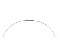 Ernstes Design Damen Halskette 1-Fach Drahtseil Collier 45cm Rosegold DS1C-RG-45