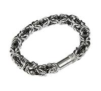 Ernstes Design Edvita Armreif A86 Edelstahl Königsarmband Armband Schwarz besch