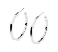 Ernstes Design Evia Ohrringe Creolen E543 Edelstahl weiß