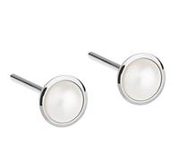 Ernstes Design Evia Ohrringe E476 mit Perlen Edelstahl weiß