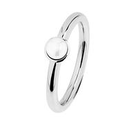 Ernstes Design Evia Ring R489 Perle Edelstahl Vorsteckring
