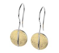 Ernstes Design Ohrhänger Ohrringe E618 Edelstahl vergoldet Hänger matt gekratzt