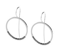 Ernstes Design Ohrhänger Ohrringe E685 Edelstahl Hämatit Hänger