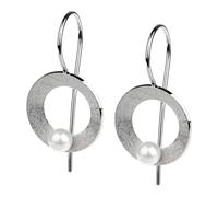 Ernstes Design Ohrhängerr Ohrringe E621 Edelstahl Perle matt gekratzt Hänger