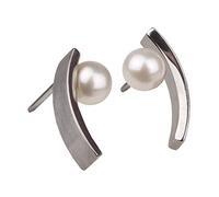 Ernstes Design Ohrringe E187 Edelstahl Perlen 5 mm Stecker Ohrstecker