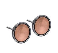 Ernstes Design Ohrringe E280 Edelstahl Stecker mattiert teilvergoldet Ohrstecker