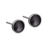 Ernstes Design Ohrringe E283 Edelstahl Stecker mattiert schwarz Ohrstecker