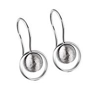 Ernstes Design Ohrringe E326 Edelstahl Hänger Kugel Ohrhänger