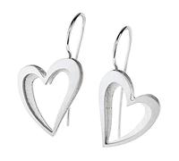Ernstes Design Ohrringe E558 Herz Edelstahl Ohrhänger Hänger