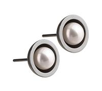 Ernstes design Ohrstecker Edelstahl Süßwasserperle Süßwasserperle E222