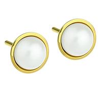 Ernstes design Ohrstecker Edelstahl Süßwasserperle Süßwasserperle E480