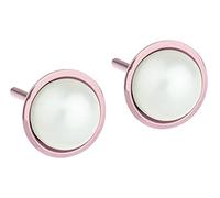 Ernstes design Ohrstecker Edelstahl Süßwasserperle Süßwasserperle E481