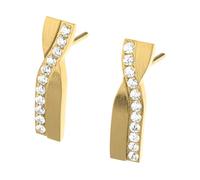 Ernstes Design Ohrstecker evia Ohrringe E710 Edelstahl Zirkonia vergoldet