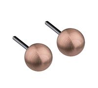 Ernstes Design Ohrstecker für Damen Edelstahl rosévergoldet Ø 0,5 cm E291