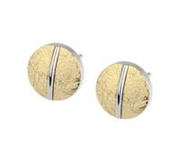 Ernstes Design Ohrstecker Ohrringe E616 Edelstahl vergoldet matt gekratzt