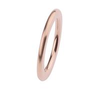 Ernstes Design Ring R259 Edelstahl 2 mm vergoldet rot Weite 48-65 Qualität
