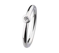 Ernstes Design Ring R353 Brillant 0,035 ct tw/si Edelstahl Diamant rund weiß
