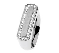 Ernstes Design Ring R782 evia Edelstahl Zirkonia 7 mm Damenring