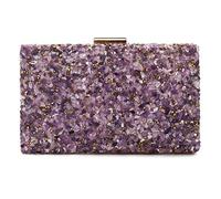 EROUGE Lila Clutch Geldbörsen für Frauen Elegant Lavendel Abendtasche für Hochzeit Party, Violett, Einheitsgröße