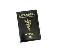 ERQIAO Reisepasshülle Anime Rivendell Movie Travel Passport Holder Passport Wallet, Schwarz , Einheitsgröße