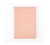 ERQIAO Reisepasshülle für Damen und Herren, Leder, niedlich, Kartenhalter, braun, Einheitsgröße