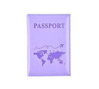 ERQIAO Reisepasshülle für Damen und Herren, Leder, niedlich, Kartenhalter, dunkelblau, Einheitsgröße