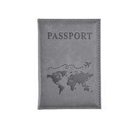 ERQIAO Reisepasshülle für Damen und Herren, Leder, niedlich, Kartenhalter, gelb, Einheitsgröße