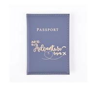 ERQIAO Reisepasshülle für Damen und Herren, Leder, niedlich, Kartenhalter, khaki, Einheitsgröße