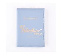 ERQIAO Reisepasshülle für Damen und Herren, Leder, niedlich, Kartenhalter, Orange, Einheitsgröße