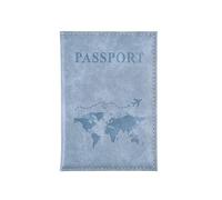 ERQIAO Reisepasshülle für Damen und Herren, Leder, Rosa, niedlich, Reisepasshülle, Geldbörse, Mädchen, Reisepasshülle, hellblau, Einheitsgröße