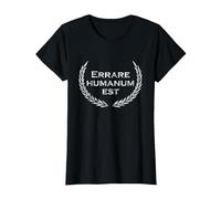 Errare humanum est - Lateinischer Spruch - Latein T-Shirt, Damen, Schwarz, XS