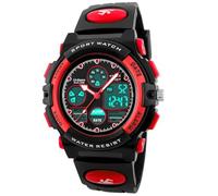 errcom Kinderuhr Jungen Mädchen Digitaluhren, Kinder Sport 5 ATM wasserdicht Digital Uhren mit Alarm/Timer/EL Licht, Blau Kinderuhren Outdoor Armbanduhr für Jugendliche Jungen Mädchen