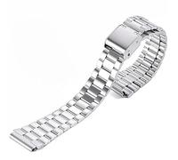 Ersatz Edelstahl Uhrenarmband 18mm Armband kompatibel mit Casio A158 / A159 / A168 / AE1200 / AE1300 / W-218H / W-217H / F-91 / F105