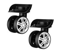 Ersatz für Gepäck - 9,8 x 6 cm, 2-teilig, 360 Grad drehbar, glatt | Reise-Koffer-Reparatur-Lenk, für Reisen, Geschäftsreisen, Urlaub, Schule, Flugzeug-Reparatur, Transport, Umzug