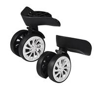 Ersatz Gepäckräder, 2 Stücke Langlebige Kofferräder Schwenker Gepäckstummrad mit Schraube für Reparatur Ersatz