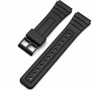 Ersatz Silikon Uhrenarmband 18mm kompatibel mit Casio A158 / A159 / A168 / AE1200 / AE1300 / W-218H / W-217H / F-91 / F105