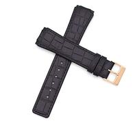 Ersatz-Uhrenarmband aus echtem Leder für Skagen - 331XLSLB 331XLSLC4 331XLSL1 331XLRLD 331XLRLBO 331XLRLDO 331XLRLB, Schwarz, 24 millimeters, Modern