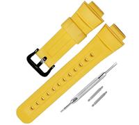 Ersatz-Uhrenarmband aus Kunstharz für Casio für G-Shock G2900, G2900F, G2900BT für Herren (gelb/schwarze Schnalle)