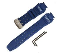 Ersatz-Uhrenarmband aus Kunstharz für Casio für G-Shock GA-1000, GA-1100, GW-A1000, GW-A1100, GW-4000, G-1400, Herren, sportlich, wasserdicht, schwarz, 21mm, Silikon, Achat